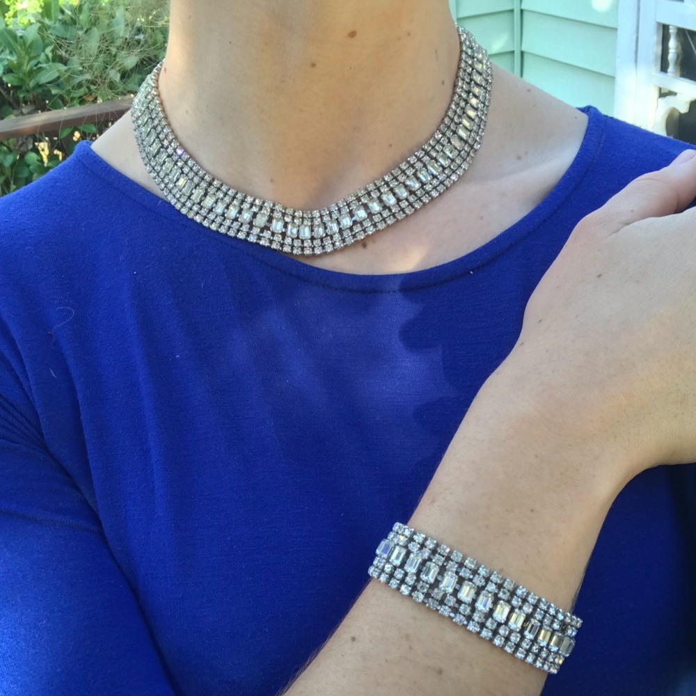 Vintage costume diamonds set